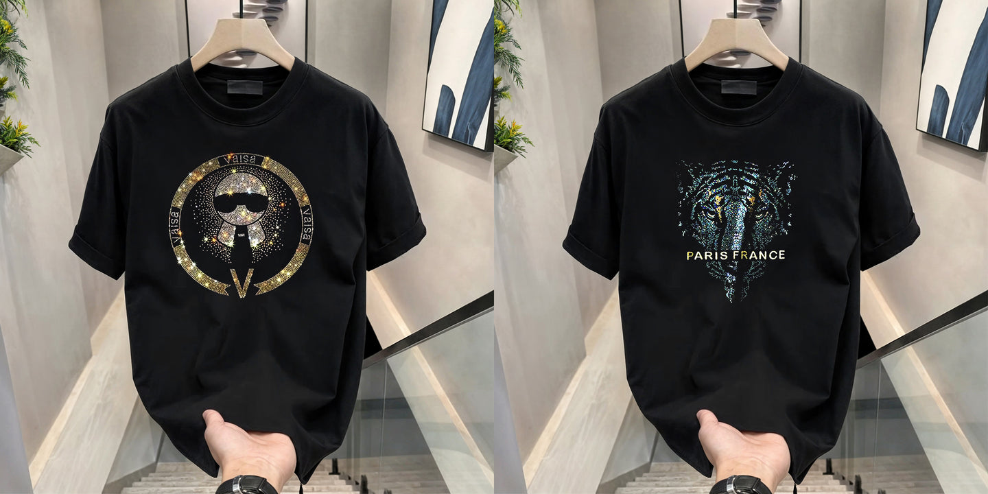 Luxury Cotton T-shirts (RH-TIE+PARIS)