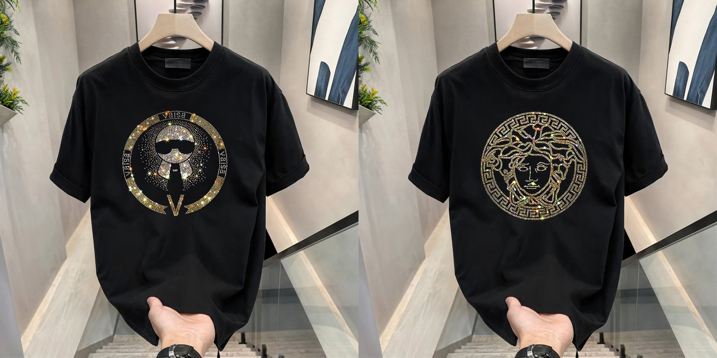 Luxury Cotton T-shirts (RH-TIE+QUEEN)