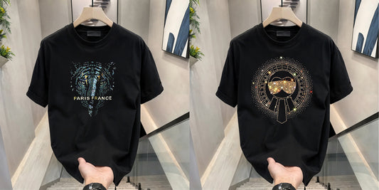 Luxury Cotton T-shirts (RH-PARIS +GLASSES)