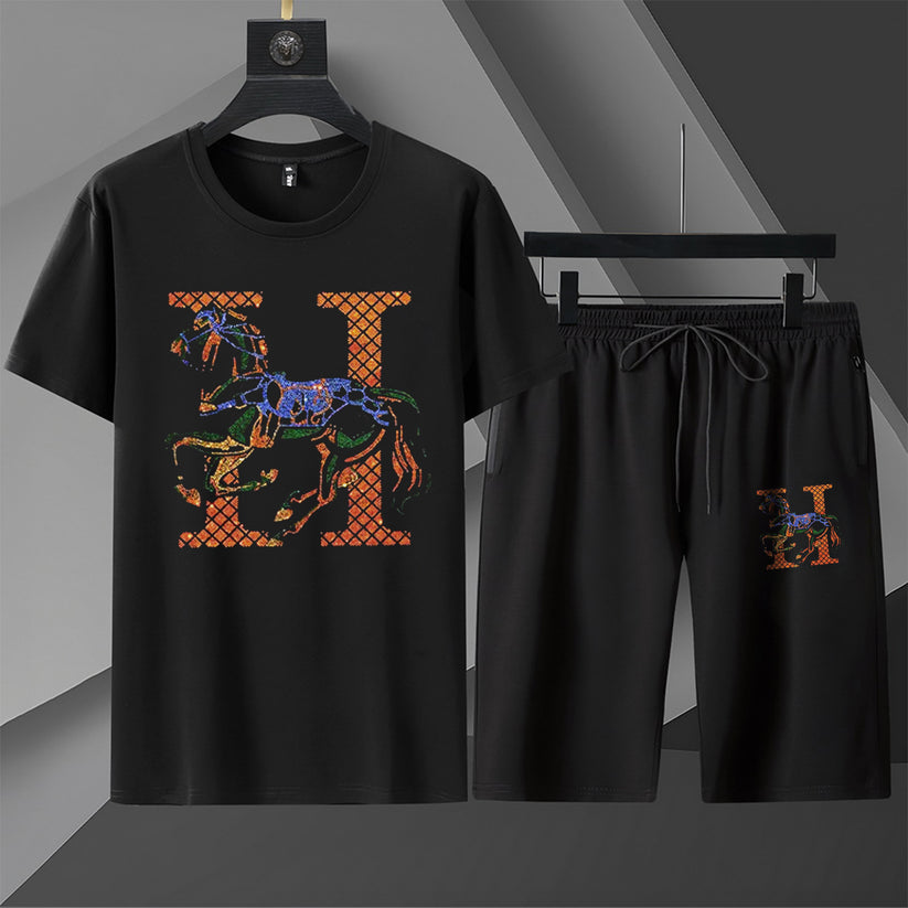 Men's Luxury Co-ord Set ( HORSE )