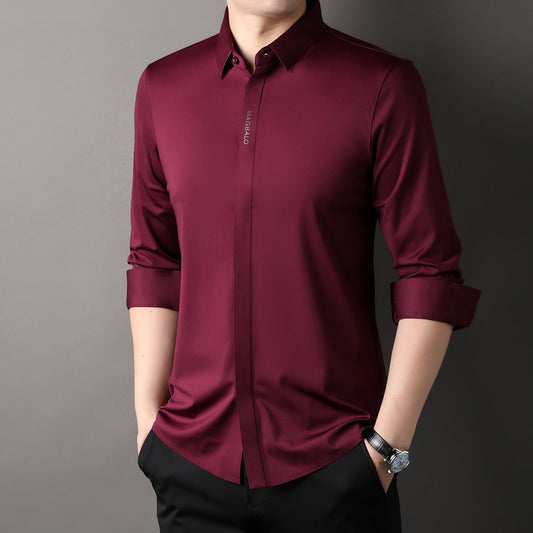 Premium Men's Solid Shirts (SOLID PINK+SOLID DARK RED)