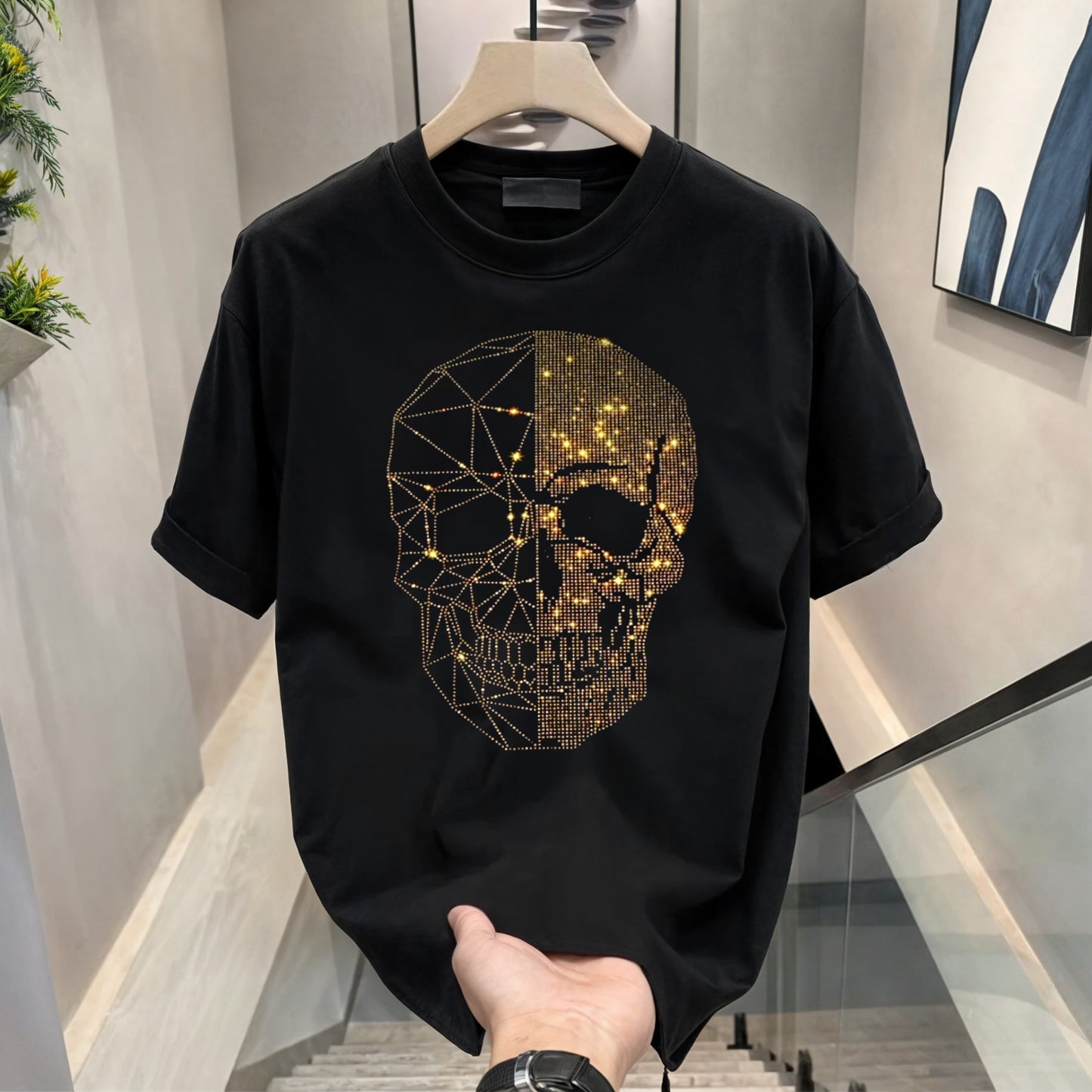 Luxury Cotton T-shirts (RH-SKULL+BUTTERFLY)