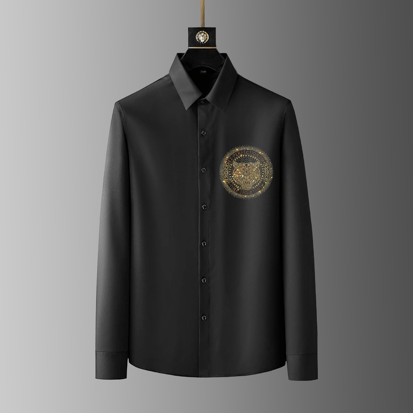 Men's Black Luxury Cotton Shirts (S4)
