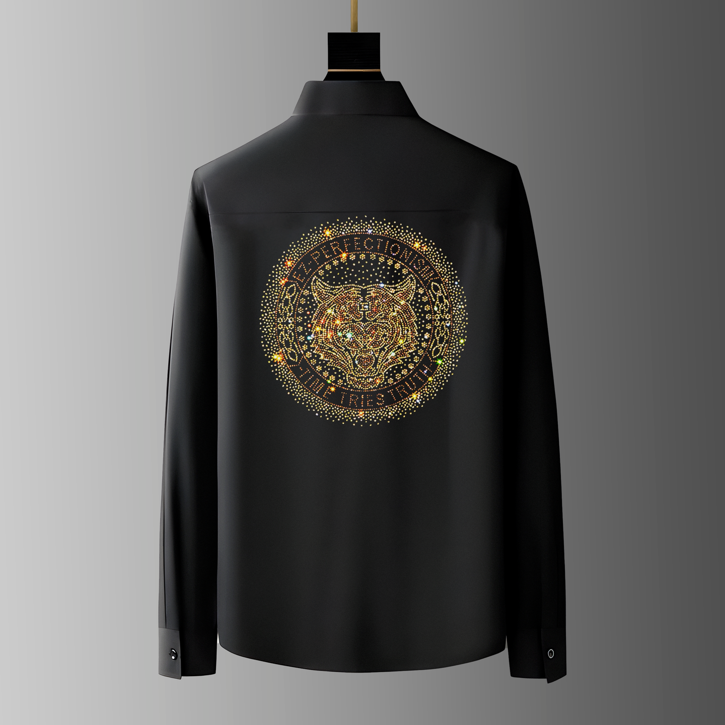 Men's Black Luxury Cotton Shirts (S4)