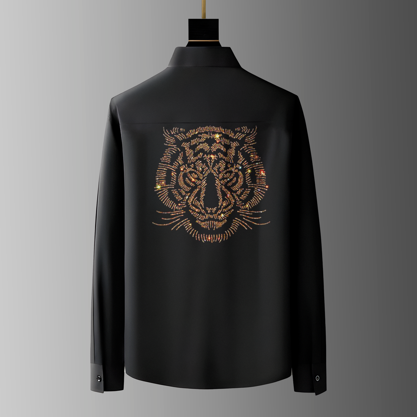 Men's Black Luxury Cotton Shirts (S12)