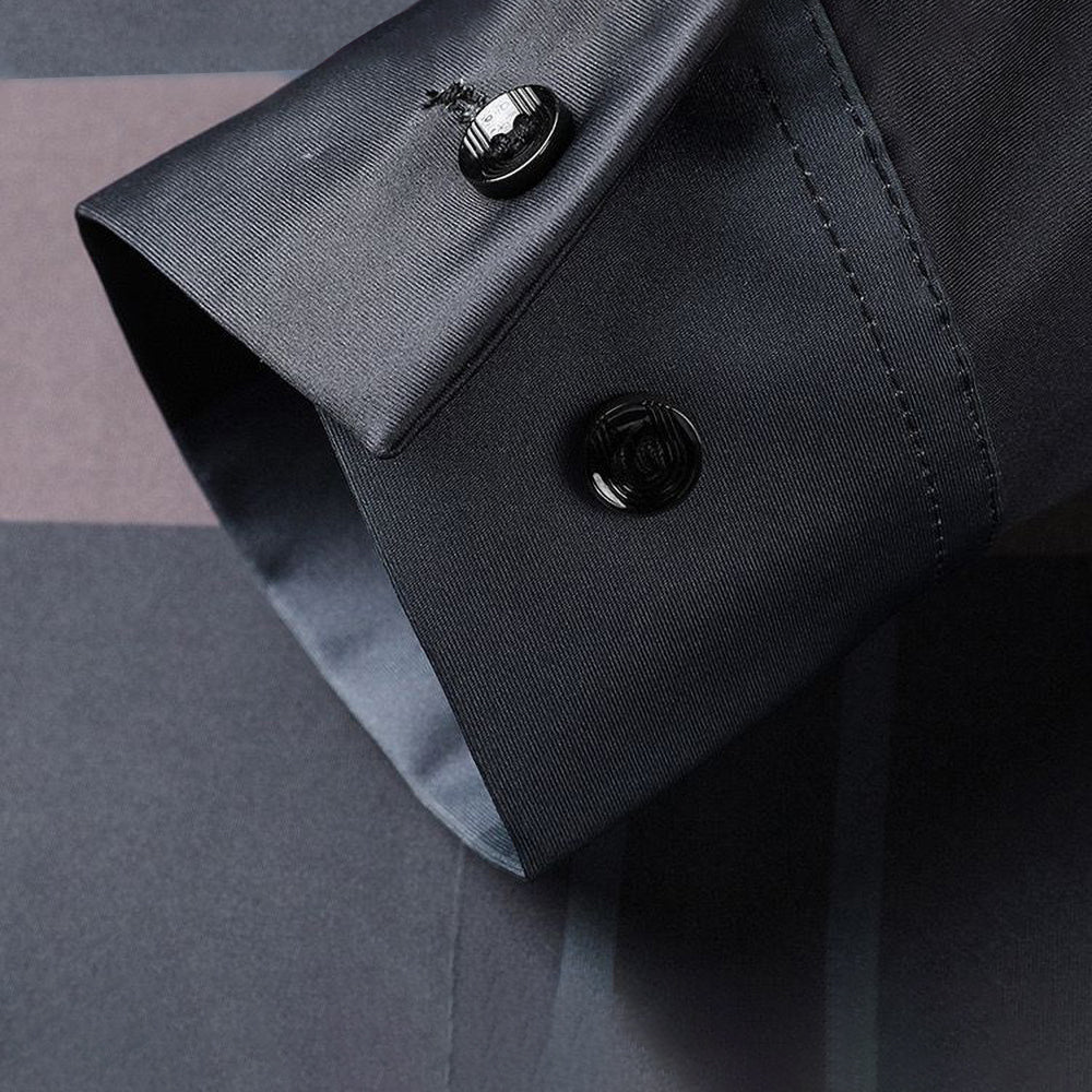 Midnight Metal Style Full Sleeve Cotton Check Shirt (BBB)