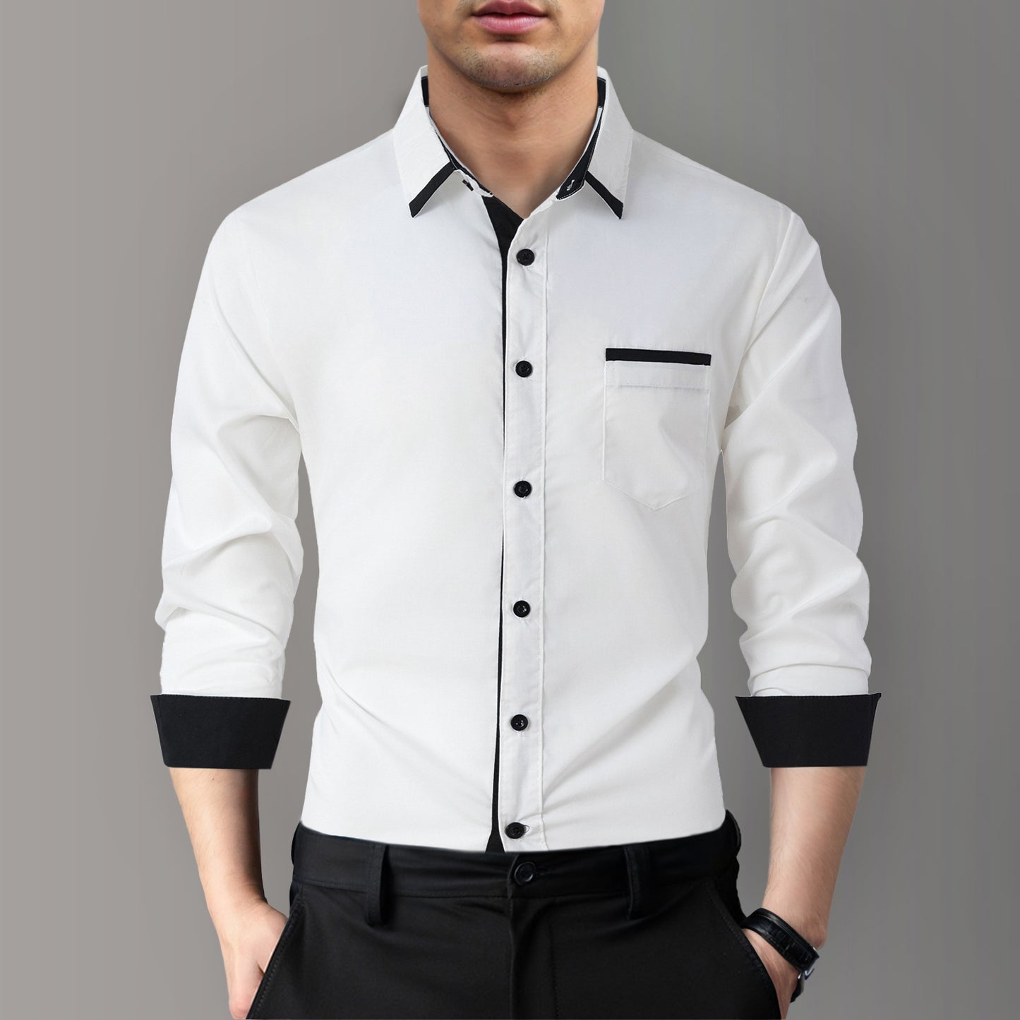 Premium Solid Men's Shirt (SD - 01)
